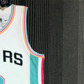 NBA San Antonio Spurs V-Neck White 75th Anniversary jersey PARKER#9 S-XXL