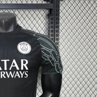 202526 PSG Goalkeeper Black jersey Player Version