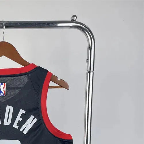 NBA Houston Rockets 2024 V-Neck Balck Jersey HARDEN#13 S-XXL