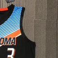 NBA Oklahoma City Thunder V-Neck Black Jersey PAUL#3 S-XXL