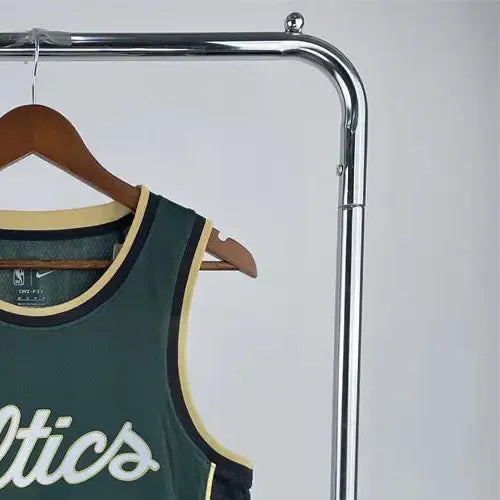 NBA Boston Celtics Round neck Deep Green Jersey Brown#7 S-XXL