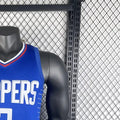 NBA Los Angeles Clippers 2023 V-Neck Blue Jersey LEONARD#2 S-XXL