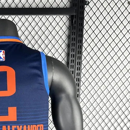 NBA Oklahoma City Thunder V-Neck Deep Blue Jersey GILGEOUS-ALEXANDER#2 S-XXL