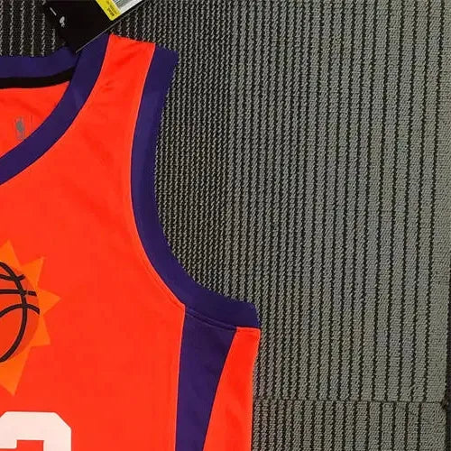 NBA Phoenix Suns V-Neck Orange 75th Anniversary AYTON#22 jersey S-XXL