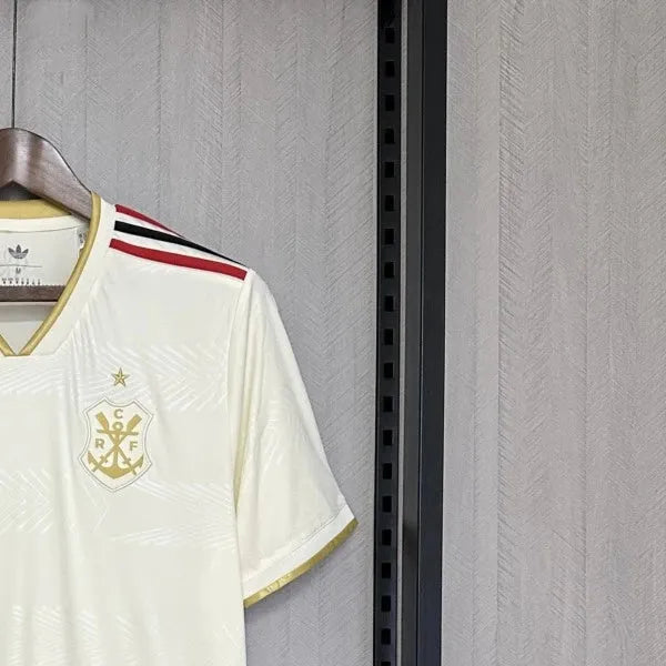 202526 Flamengo Second Away Beige Jersey – Fan Version (BBCJersey)