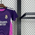 202526 Real Madrid Purple goalkeepe jersey kids Kits size 16-28