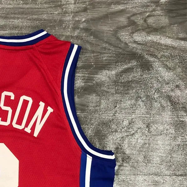 NBA Philadelphia 76ers V-Neck Red Jersey IVERSON#3 S-XXL