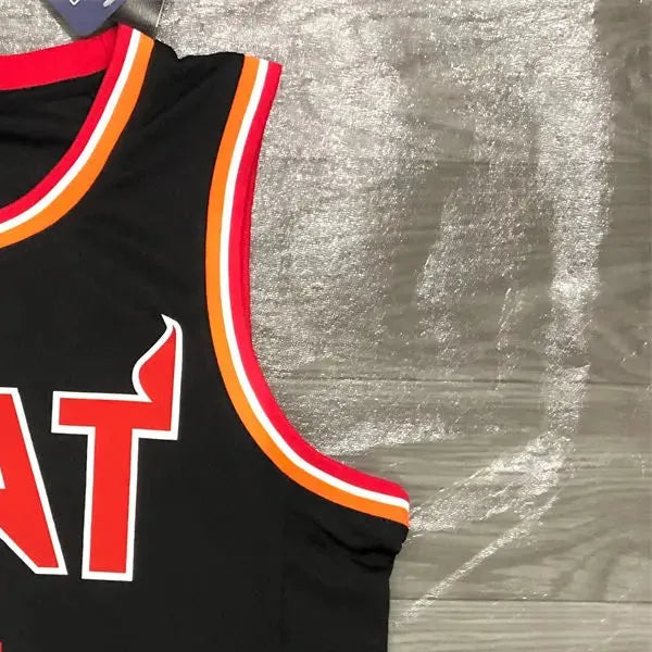 NBA Miami Hearts round neck Black Jersey WADE#3 S-XXL