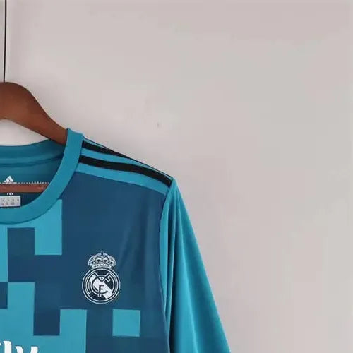 Retro Real Madrid 1718 long sleeve third away jersey Fan Version