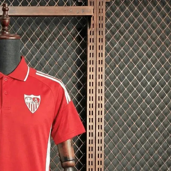 202526 Sevilla FC Red POLO jersey Fan version