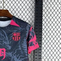 202526 Barcelona Special Edition Black and Pink Jersey Fan Version