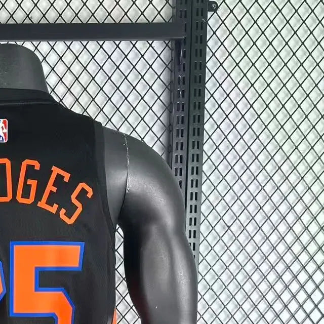 NBA 2026 New York Knicks Black jersey BRIDGES#25