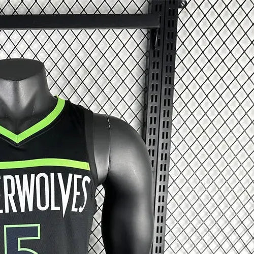 NBA Minnesota Timberwolves 2024 JORDAN Edition V-Neck Black Jersey EDWARDS#5 S-XXL