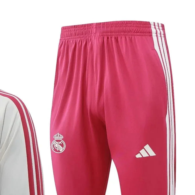 2026 Real Madrid Beige Long-sleeved half-pull training kit