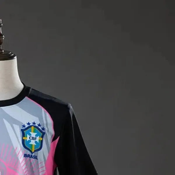 2026 Brazil Jesus Gray & Pink Edition Jersey Fan version