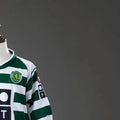 Retro Sporting Lisbon 200103 Home Kid Kits Long Sleeve