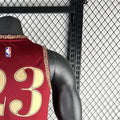 NBA Cleverland Cavaliers 2024 Round Neck Red jersey JAMES#23 S-XXL