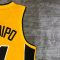 NBA Miami Hearts V-Neck Yellow Jersey OLADIPO#4 S-XXL