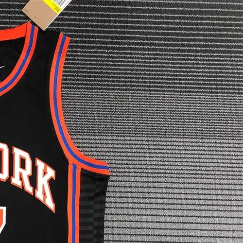 NBA New York Knicks Round Neck Black 75th Anniversary jersey ANTHONY#7 S-XXL