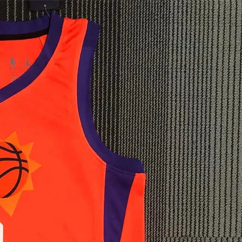 NBA Phoenix Suns V-Neck Orange 75th Anniversary BOOKER#1 jersey S-XXL