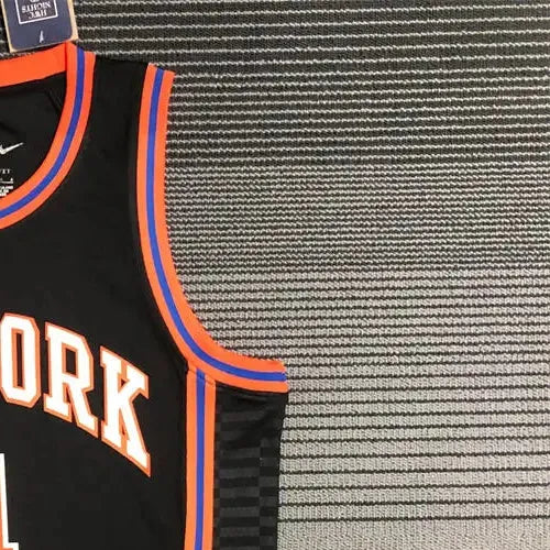NBA New York Knicks Round Neck Black 75th Anniversary jersey ROSE#4 S-XXL
