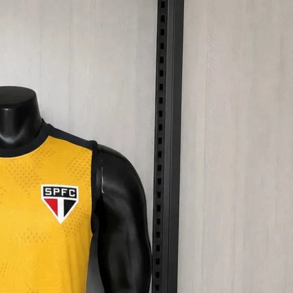 202627 Sao Paulo Training Yellow Vest Fan Version