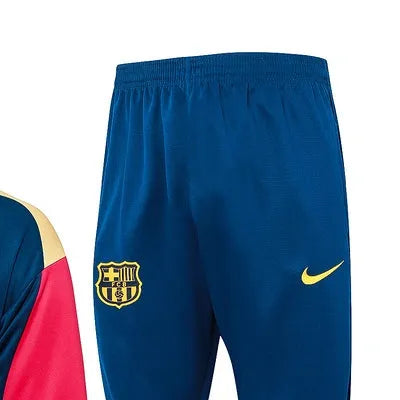 202425 Barcelona Blue Hoodie Jacket Kit Set Football Team Shirt Sports Fashion