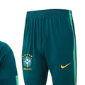2026 Brazil Dark green Long-sleeved half-pull training kit