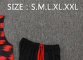 202526 Flamengo Red Black Training Set Shirt and Shorts