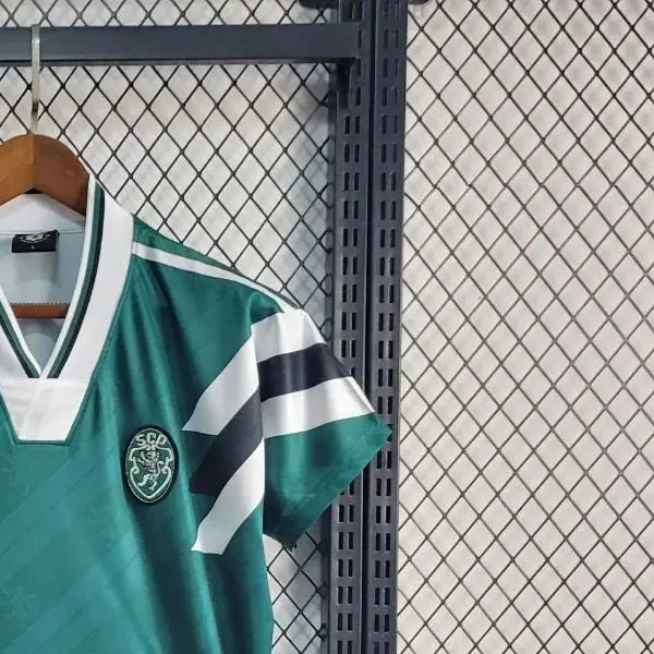 Retro Sporting Lisbon 1990s Style Green jersey Fan Version