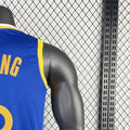 NBA Golden State Warriors 2023 V-Neck Blue Jersey YOUNG#6 S-XXL