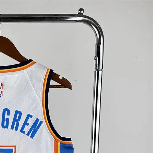 NBA Oklahoma City Thunder V-Neck White Jersey HOLMGREN#7 S-XXL