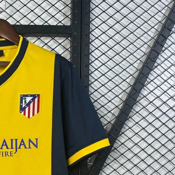 Retro Atletico Madrid 201314 Away Yellow jersey Fan Version