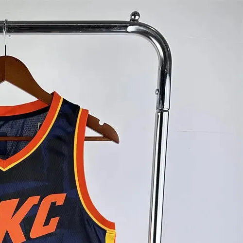 NBA Oklahoma City Thunder 2024 City Edition V-Neck Black Jersey GIDDEY#3 S-XXL