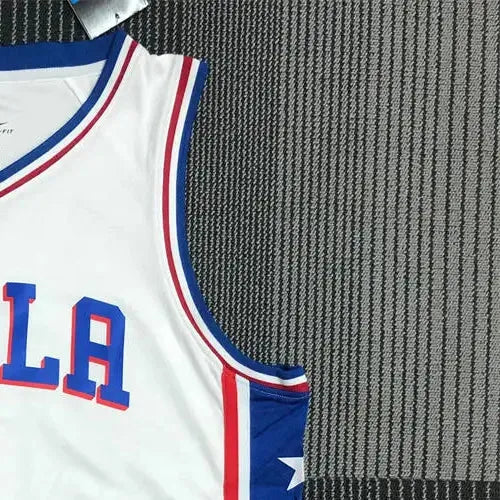 NBA Philadelphia 76ers V-Neck White Jersey HARDEN#1 S-XXL