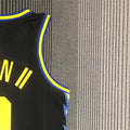 NBA Golden State Warriors V-Neck 75th anniversary Black Jersey PAYTON Ⅱ#0 S-XXL