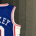 NBA Philadelphia 76ers Round Neck Blue 75th Anniversary Jersey MAXEY#0 S-XXL
