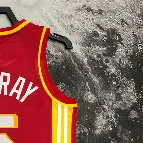 NBA Altanta Hawks Round Neck Red Jersey MURRAY#5 S-XXL