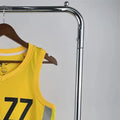NBA Utah Jazz V-Neck Yellow Jersey CLARKSON#00 S-XXL