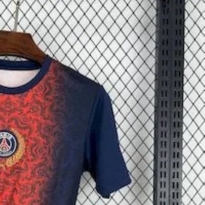 202526 PSG (CAMPEONES DE EUROPA) Blue and Red jersey Fan version