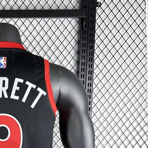 NBA Toronto Raptors V-Neck Black jersey BARRETT#9 S-XXL