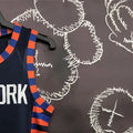 NBA New York Knicks Round Neck Black jerseyS-XXL