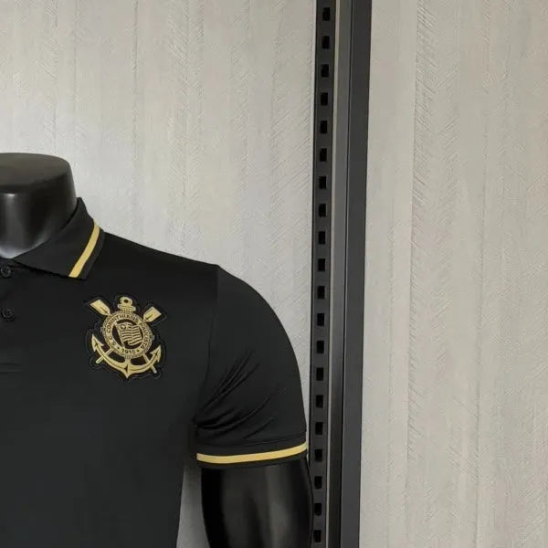 202526 Corinthians POLO Black Jersey Fan Version