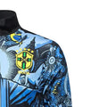 202425 Brazil Grayish blue Jacket Training Suit Set Football Team Shirt Sports Fashion