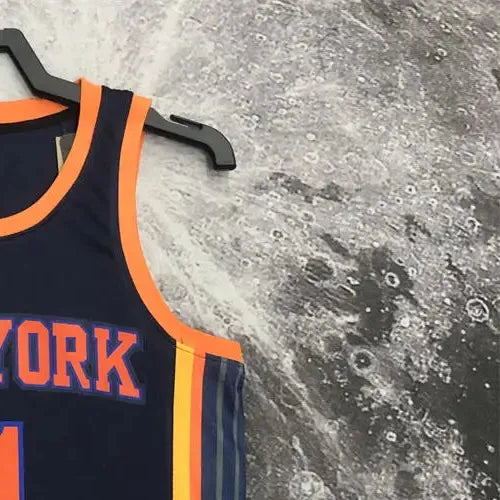 NBA New York Knicks V-Neck JORDAN Edition Black jersey BRUNSON#11 S-XXL