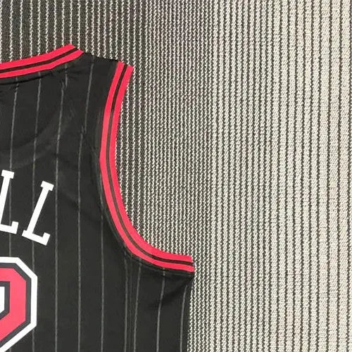 NBA Chicago Bulls Round Neck Black 75th AnniversaryJersey BALL#2 S-XXL