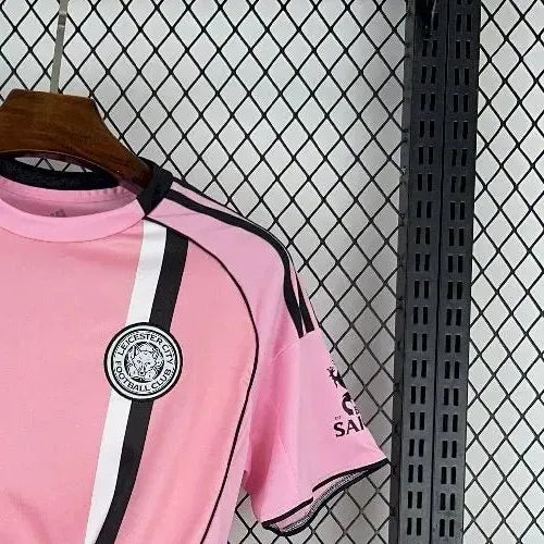 202526 Leicester City Away Pink Jersey Fan Version