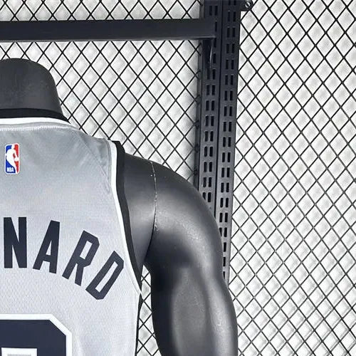 NBA San Antonio Spurs 2021 V-Neck Grey jersey LEONARD#2 S-XXL