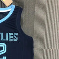 NBA Memphis Grizzies Round Neck Black 75th AnniversaryJersey MORANT#12 S-XXL