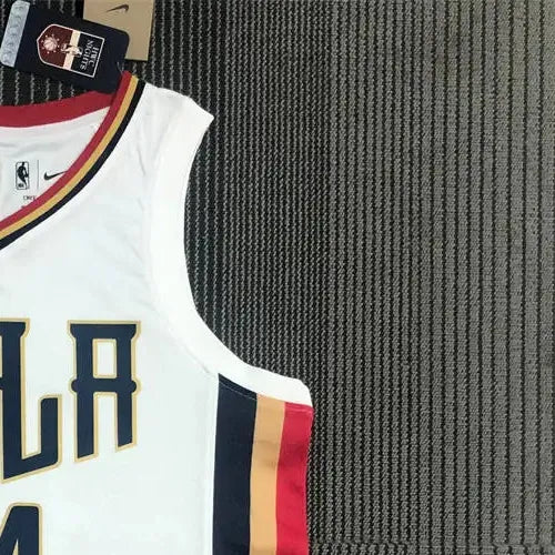 NBA New Orleans Pelicans V-Neck White 75th Anniversary jersey INGRAM#14 S-XXL